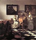 Johannes Vermeer Canvas Paintings - The Concert